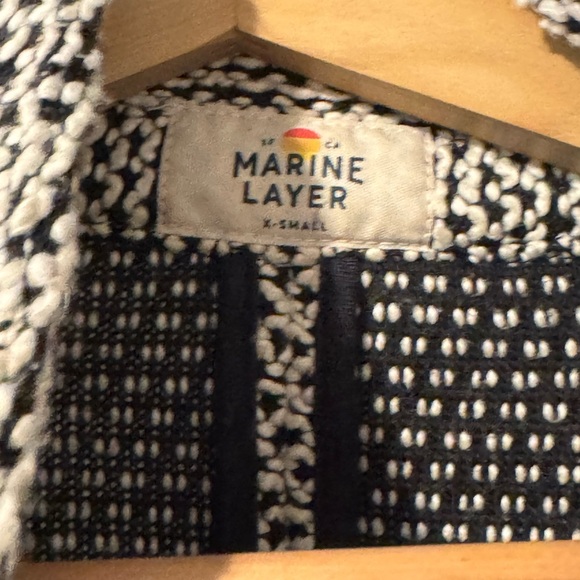 Marine Layer Black and White Birdseye Sweater Size XS- Sold Out - Picture 7 of 7